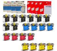 BROTHER LC-223 KIT 4 10 20 30 CARTUCCE COMPATIBILI BK C M Y 20ml BK; 10ml C M Y