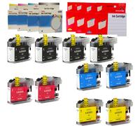 BROTHER LC-223 KIT 4 10 20 30 CARTUCCE COMPATIBILI BK C M Y 20ml BK; 10ml C M Y