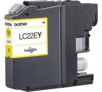 Brother LC22EY Cartuccia InkJet Originale, Alta Capacità, fino a 1200 Pagine, per Stampante MFCJ5920DW, Colore Giallo