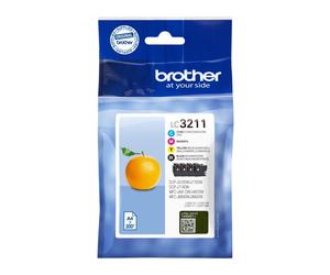 Brother LC-3211C/LC-3211M/LC-3211Y/LC-3211BK Inkjet Cartridges, Multi Pack, Stan