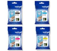 BROTHER LC-421 CARTUCCIA ORIGINALE BK C M Y 200 pagine