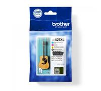 Brother LC-421XLVAL PagePack 4 pz Originale Resa elevata [XL] Nero, Ciano, Magen