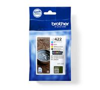BROTHER LC-422 CARTUCCIA ORIGINALE BK C M Y 550 pagine Kit 4 Pezzi