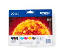Brother LC980VALBP cartuccia d'inchiostro 4 pz Originale Nero, Ciano, Magenta, Giallo
