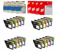 BROTHER LC-985 KIT 4 10 20 30 CARTUCCE COMPATIBILI BK C M Y 28ml-BK, 12ml-C M Y