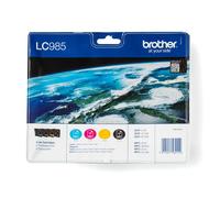 Brother LC-985VALBP cartuccia d'inchiostro 4 pz Originale Nero, Ciano, Magenta, Giallo (BROTHER VAL PK BK C M Y)