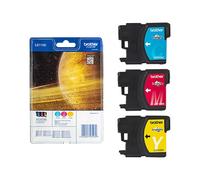 Brother LC LC1100RBWBP Cartuccia di inchiostro Originale Ciano, Magenta, Giallo