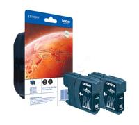Originale Brother MFC-6690 CW Cartuccia stampante (LC-1100 HYBK BP 2 DR) nero Multipack (2 pz.), 900 pagine, 5.23 cent per pagina