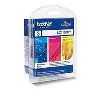 Brother LC1100HYRBWBP ValuePack Cartuccia originale, 1 x ciano, magenta e giallo