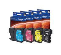 Brother LC1100HYVALBPDR cartuccia d'inchiostro 4 pz Originale Nero, Ciano, Magenta, Giallo