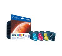 Brother LC1100HYVALBPDR cartuccia d'inchiostro 4 pz Originale Nero, Ciano, Magenta, Giallo