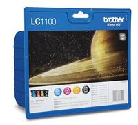 Brother LC1100VALBPDR Cartucce Inkjet Originali, Capacità Standard, Fino a 325 Pagine, MultiPack (Nero/Giallo/Magenta/Ciano)