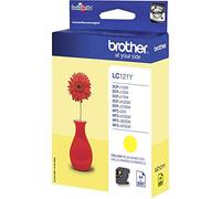 Brother LC121Y Cartuccia InkJet Originale Capacità Standard, fino a 300 Pagine, per Stampanti DCPJ132W, DCPJ152W, DCPJ552W, MFCJ245, MFCJ470DW, MFCJ650DW, Giallo