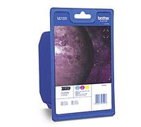 Brother LC1220 Rainbow cartuccia d'inchiostro 3 pz Originale Ciano, Magenta, Giallo NEW