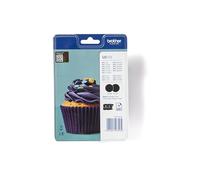 Brother LC123BKBP2 Cartuccia Inkjet Serie 123, Nero