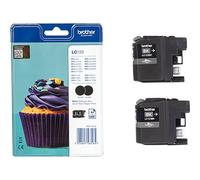 Brother LC123BKBP2 Nero 2 pz 600 pagine Doppia confezione Originale Cartuccia di