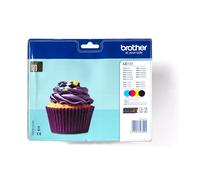 Brother LC-123VALBP cartuccia d'inchiostro 4 pz Originale Nero, Ciano, Magenta, Giallo