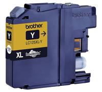 Brother LC125XLY Cartuccia InkJet Originale, Alta Capacità, fino a 1200 Pagine, per Stampanti MFCJ4410DW / MFCJ4510DW / MFCJ4610DW / MFCJ4710DW / MFCJ6520DW / MFCJ6920DW, Colore Giallo