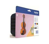 Brother lc127xlvalbp cartuccia d'inchiostro 4 pz originale nero, ciano, magenta, giallo