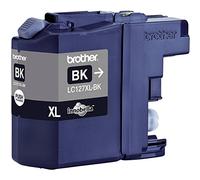 Brother LC127XLBK Cartuccia InkJet Originale, Alta Capacità, fino a 1200 Pagine, per Stampanti MFCJ4410DW, MFCJ4510DW, MFCJ4610DW, MFCJ4710DW, Colore Nero