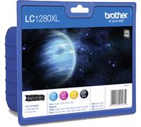 Brother LC1280XLVALBP cartuccia d'inchiostro 4 pz Originale Nero, Ciano, Magenta, Giallo