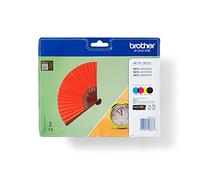 Brother LC129XLVALBP Cartucce InkJet Originali, Alta Capacità, fino a 2400 Pagine Nero, fino a 1200 Pagine Colori, per Stampanti MFCJ6920DW e MFCJ6520DW MultiPack, Nero/Ciano/Magenta/Giallo