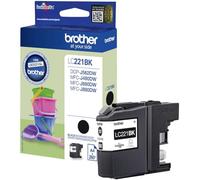 Brother LC221BK Cartuccia InkJet Originale, Capacità Standard, fino a 260 Pagine, per Stampanti DCPJ562DW, MFCJ480DW, MFCJ680DW , MFCJ880DW, Nero