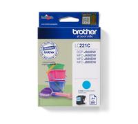 Brother lc221c cartuccia d'inchiostro 1 pz originale ciano