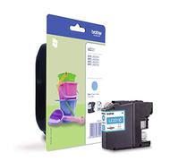 Brother LC221C Cartuccia InkJet Originale, Capacità Standard, fino a 260 Pagine, per Stampanti DCPJ562DW, MFCJ480DW, MFCJ680DW , MFCJ880DW, Ciano