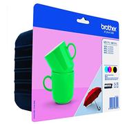 Brother LC227XLVALBP Cartucce InkJet Originali, Alta Capacità, fino a 1200 Pagine, per Stampanti MFCJ4420DW / MFCJ4620DW, MultiPack, Nero/Ciano/Magenta/Giallo