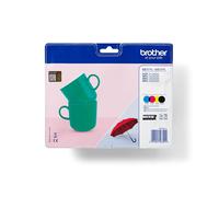 Brother lc227xlvalbpdr cartuccia d'inchiostro 4 pz originale nero, ciano, magenta, giallo