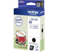 Brother LC22UBK Cartuccia d'Inchiostro, 2400 Pagine Stampate, XL, Nero