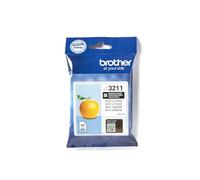 Brother LC3211BK Cartuccia InkJet Originale, Capacità Standard, fino a 200 Pagine, per Stampanti MFCJ491DW / MFCJ497DW / DCPJ572DW / MFCJ890DW, Colore Nero