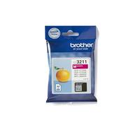 Brother LC3211M Cartuccia InkJet Originale, Capacità Standard, fino a 200 Pagine, per Stampanti MFCJ491DW / MFCJ497DW / DCPJ572DW / MFCJ890DW, Colore Magenta