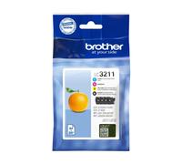 Brother LC3211VAL cartuccia d'inchiostro 4 pz Originale Resa standard Nero, Ciano, Magenta, Giallo