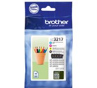 ORIGINALE Brother Multipack nero / ciano / magenta / giallo LC-3217 LC3217VALDR