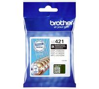 Brother LC421BK Cartuccia Inkjet Originale, Capacità standard, fino a 200 pagine, per Stampanti DCPJ1050W / MFCJ1010DW, Nero