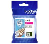 Brother LC421M Cartuccia Inkjet Originale, Capacità standard, fino a 200 pagine, per Stampanti DCPJ1050W / MFCJ1010DW, Magenta