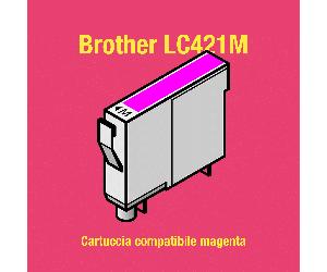 Brother LC421M Cartuccia magenta compatibile