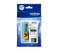 BROTHER LC421XL LC-421XLVAL CMYK INCHIOSTRO - 2000 ETICHETTE PER DCP-J1050DW