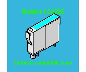 Brother LC422C Cartuccia compatibile ciano
