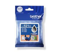Brother LC521BK | Cartuccia ink | Colore Nero | da 500 pagine | per stampanti DCPJ1260W / DCPJ1310DW / DCPJ1313DW / DCPJ1360DW / DCPJ1460DW