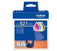 BROTHER - LC521VAL - Brother - Cartuccia - C-M-Y-K - LC521VAL - 500 pag - BROLC521VAL - Conf. da 1 Pz. - LC521VAL