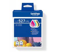 Brother LC527VAL | Kit da 4 Cartucce ink | Include colori Nero, Ciano, Magenta e Giallo | da 1300 pag (Nero) e 900 pag (Colori) | per stampanti MFCJ4350DW / MFCJ4550DW