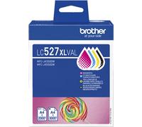 Brother lc527xlval cartuccia d'inchiostro 4 pz originale resa elevata (xl) nero, ciano, magenta, giallo
