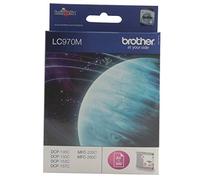 Brother LC970M Cartuccia InkJet Originale, Capacità Standard, fino a 300 Pagine, per Stampanti DCP-135C/ DCP-150C/ MFC-235C/ MFC-260C, Colore Magenta