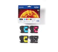 Brother LC980VALBP cartuccia d'inchiostro 4 pz Originale Nero, Ciano, Magenta, Giallo