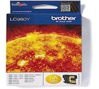 Brother LC980Y Cartuccia InkJet Originale, Capacità Standard, fino a 260 Pagine, per Stampanti DCP195C/DCP197C, Giallo