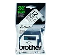Nastro Brother M-K231 - Nero su bianco (12 mm)