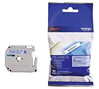 Brother M-K521BZ Cassetta Nastro per Etichettatura, Nero su Blu, 9 mm di Larghezza